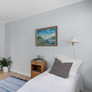 Minimalistisk vattenfärgscirkel rosa dekorativ kud kudde