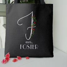 Minimalistisk vattenfärgsmonogram F-lärare