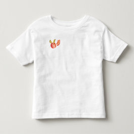 Minimalistisk vattenfärgspersika Småbarn T-Shirt