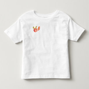 Minimalistisk vattenfärgspersika Småbarn T-Shirt