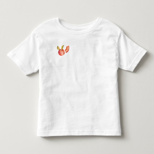 Minimalistisk vattenfärgspersika Småbarn T-Shirt (Framsida)