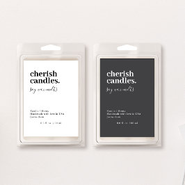 Minimalistisk Vax Melt Pack-etikett Mat Etikett