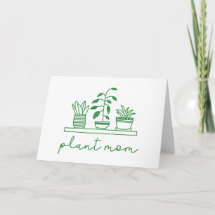 Minimalistisk växtmamma söt växtälskare kort