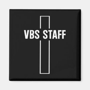 Minimalistisk Vbs-personal 2025 Semester Bibelskol Magnet
