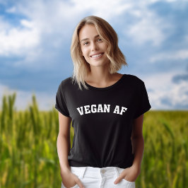 Minimalistisk Vegan AF T Shirt