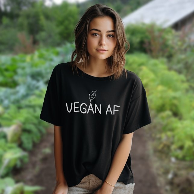 Minimalistisk Vegan AF T Shirt (Skapare uppladdad)