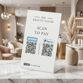 Minimalistisk Venmo- och PayPal QR-kodsskanning fö