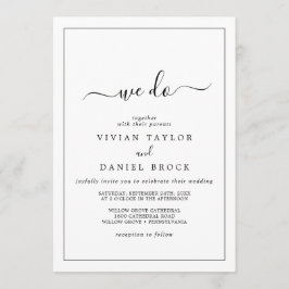 Minimalistisk vi gör Bröllop Inbjudningar