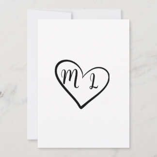 Minimalistisk "Vi sa ja" bröllopsinbjudan Inbjudningar