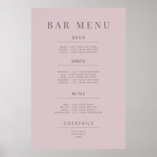Minimalistisk vigselskylt Affisch Mjuk Beige