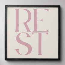 Minimalistisk "VILA" typografi tryck