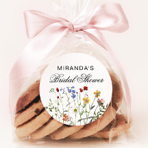 Minimalistisk vildblomma bröllopsduschett retur