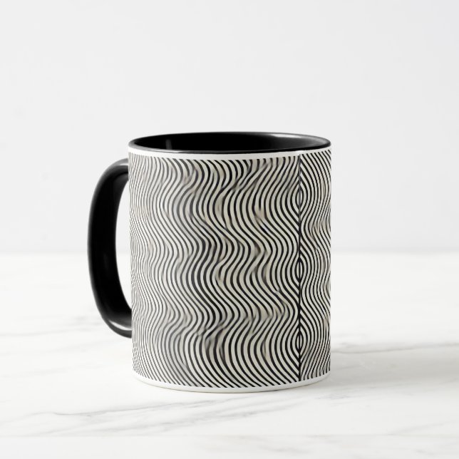 Minimalistisk Vinkar kaffe Mugg (Framsida vänster)