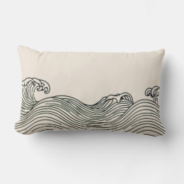 Minimalistisk Vinkar kustdekoration Dekorativ kudd Lumbarkudde