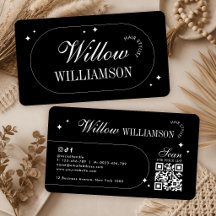 Minimalistisk Vintage Kalligrafi Modern QR-kod