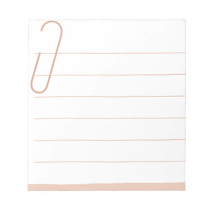 Minimalistisk Vintage-linjerad Coola Anteckningsblock