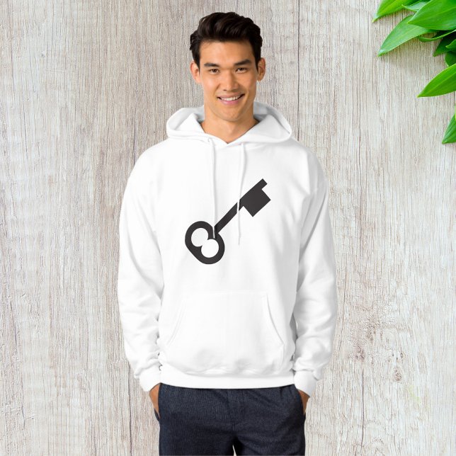 Minimalistisk Vintage Nyckel Silhouette Hoodie (Skapare uppladdad)