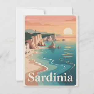 Minimalistisk vintage på Sardinien Vykort