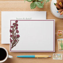 Minimalistisk Vintage Rosa Blommigt Bröllop