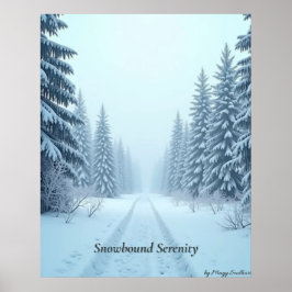 Minimalistisk Vinter Kalm Affisch – Neutral Väggko