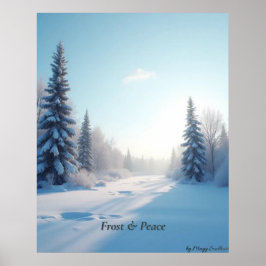Minimalistisk Vinter Kalm Affisch – Neutral Väggko