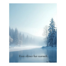 Minimalistisk Vinter Kalm Affisch – Neutral Väggko