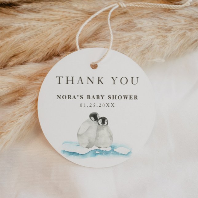 Minimalistisk vinterarktisk Tack Gåvor Etiketter (Skapare uppladdad)