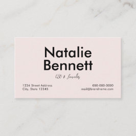 Minimalistisk Visitkort