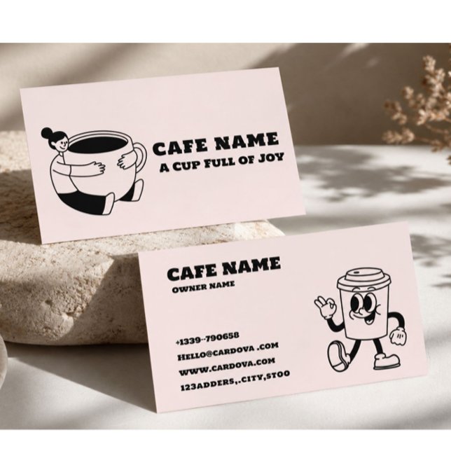 Minimalistisk visitkort för kafé | Modernt kafé (Skapare uppladdad)