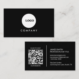Minimalistisk visitkort | QR-kod