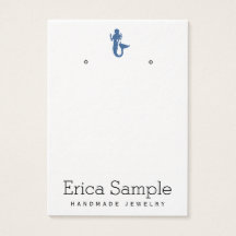 Minimalistisk Visning av blå Sjöjungfru i marinblå