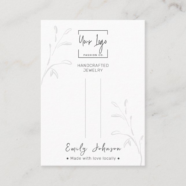 Minimalistisk Visning för botaniskt QR-judiskt hår (Framsida)