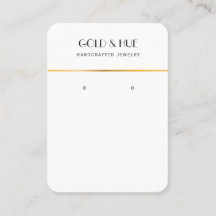 Minimalistisk visning för svartvit chic i guld