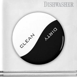 Minimalistisk vit Anpassningsbar Färg Dishwasher M Magnet
