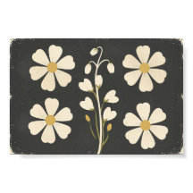 Minimalistisk vit blomsterkonst