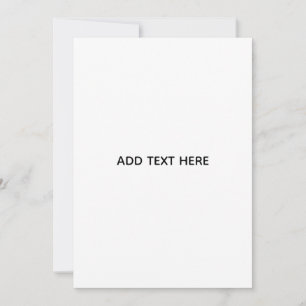 Minimalistisk vit elegans för alla tillfällen inbjudningar