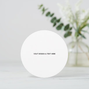 Minimalistisk vit elegans för alla tillfällen julkort