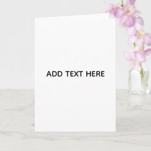 Minimalistisk vit elegans för alla tillfällen kort