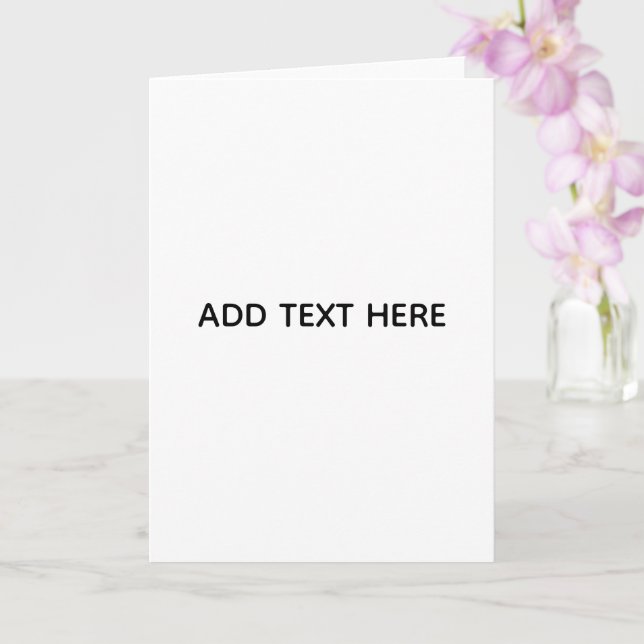 Minimalistisk vit elegans för alla tillfällen kort (Orkide)