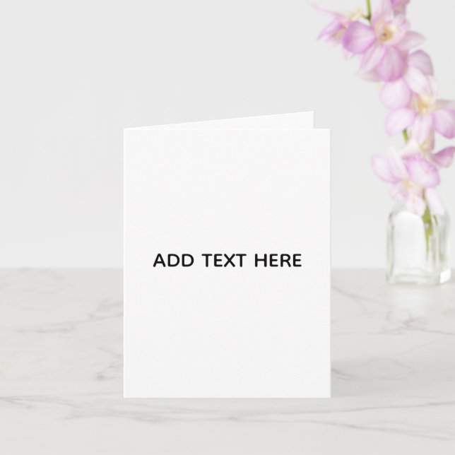 Minimalistisk vit elegans för alla tillfällen kort (Orkide)