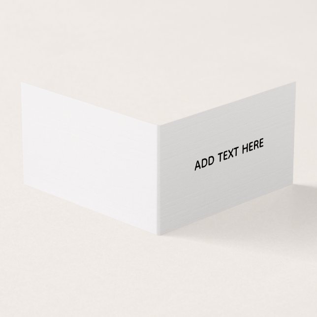 Minimalistisk vit elegans för alla tillfällen kort (Utsida)