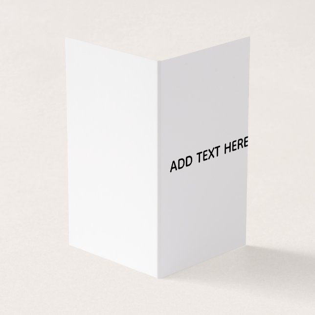Minimalistisk vit elegans för alla tillfällen kort (Utsida)