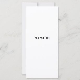 Minimalistisk vit elegans för alla tillfällen kort