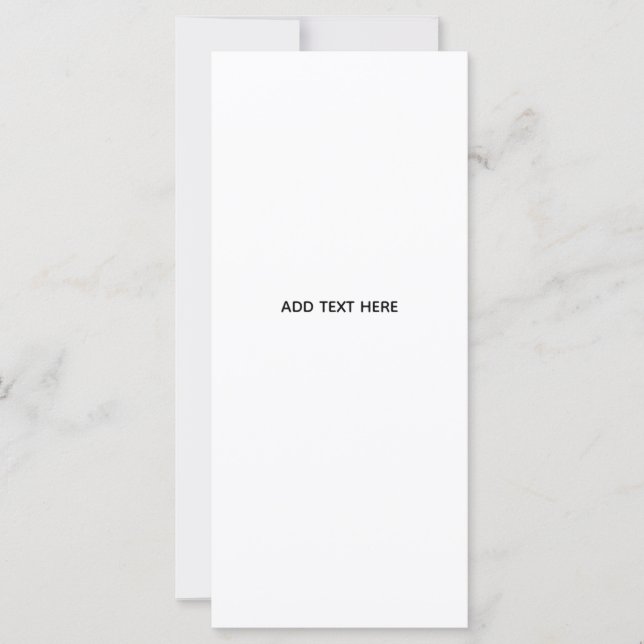 Minimalistisk vit elegans för alla tillfällen kort (Framsida)
