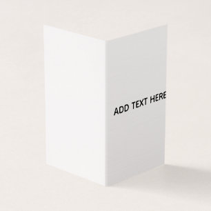 Minimalistisk vit elegans för alla tillfällen kort