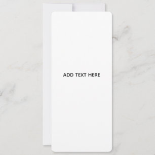Minimalistisk vit elegans för alla tillfällen kort