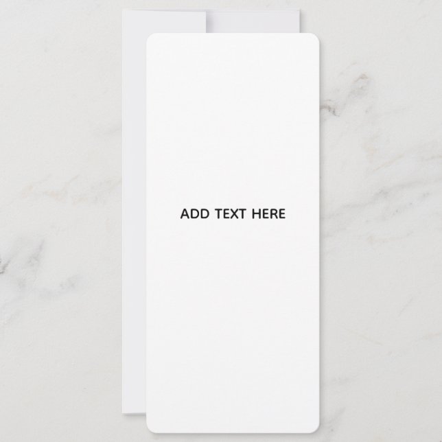 Minimalistisk vit elegans för alla tillfällen kort (Framsida)