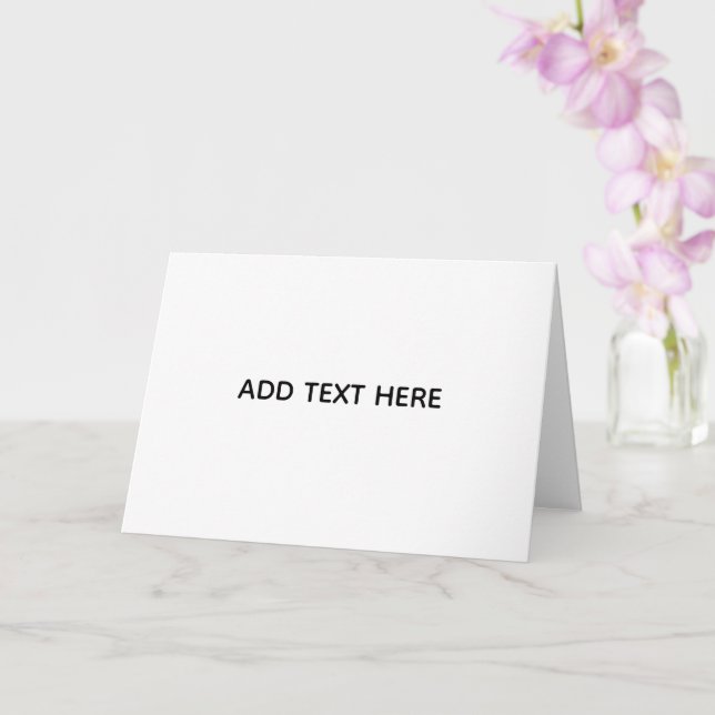 Minimalistisk vit elegans för alla tillfällen kort (Orkide)