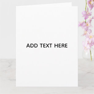Minimalistisk vit elegans för alla tillfällen kort