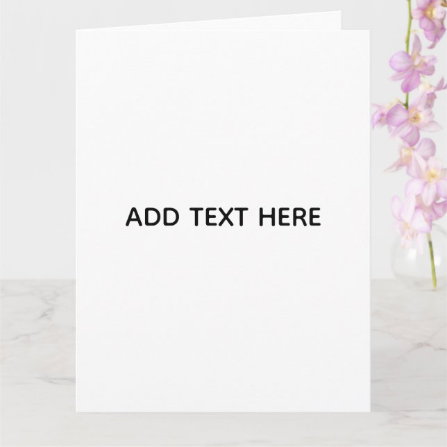 Minimalistisk vit elegans för alla tillfällen kort (Orkide)